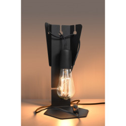 Lampe de table ARBY E27 - noir 