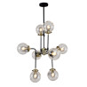 Suspension luminaire design Lampe ODELIA 8 X E14 28W - noir, bronze antique