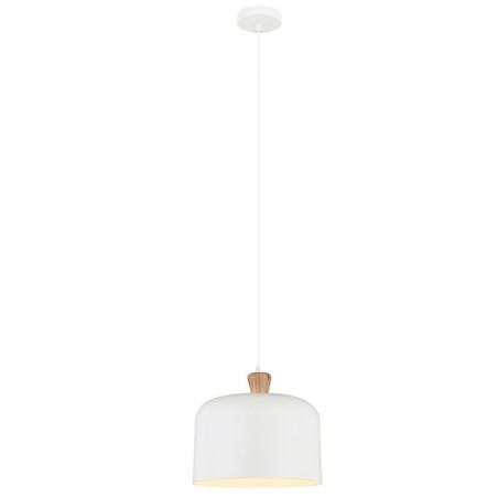 Lampe industrielle en suspension QUESTO E27 Ø 30cm - blanc