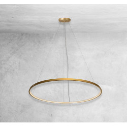 Lampe Design suspendue AGARI 87cm LED 51W 3000K CRI90 - or mat
