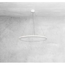 Luminaire Design suspendue AGARI anneau extérieur LED 38W 3000K CRI90 - blanc