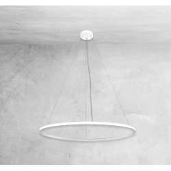 Luminaire Design suspendue AGARI anneau extérieur LED 51W 4000K CRI90 - blanc