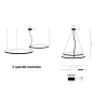 Luminaire Design suspendue AGARI MULTI LED 89W 4000K CRI90 - blanc