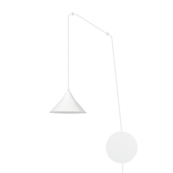 Suspension luminaire design ABRAMO 1 BLANC 1xE27 - blanc