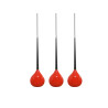 Lampe Suspendue design AGA 3 3xE14 - rouge