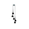 Suspension luminaire design AGA 5 5xE14 - noir