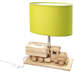 Lampe de table TRUCK-TREASURY E27 - bois / vert 