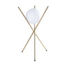Lampe de table XENA E27 - laiton / blanc