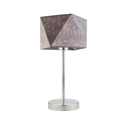 Lampe de table WUHU E27 - acier / gris 