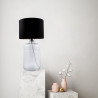 Lampe de table SAMASUN E27 - transparent / noir / or 
