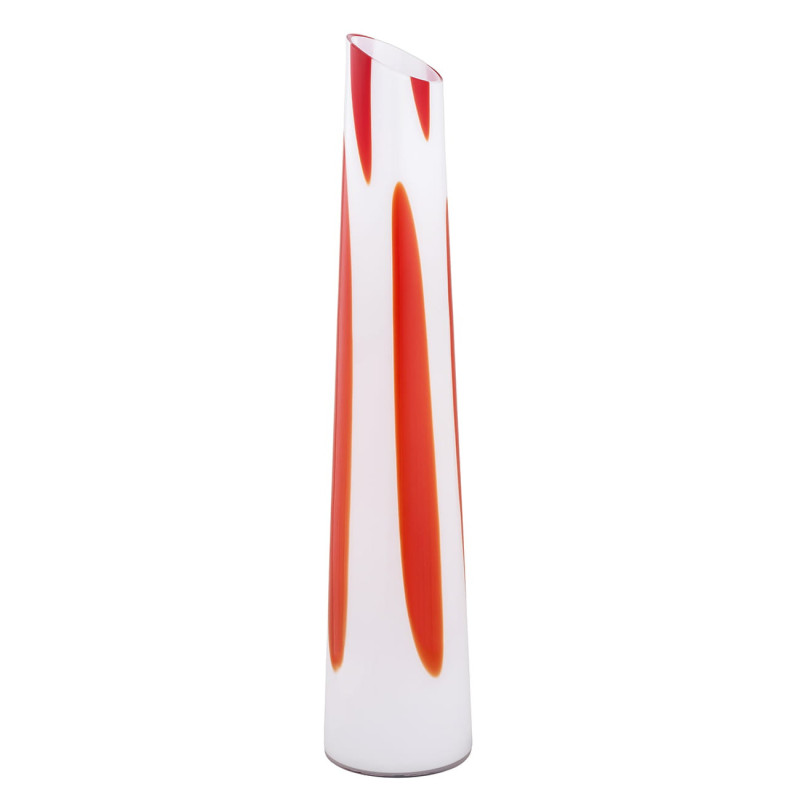 Lampadaire POLONIA 2xE27 - opale / rouge 