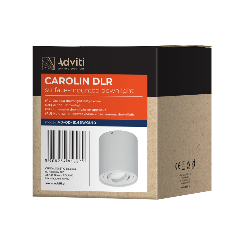 Downlight apparent CAROLIN DLR GU10 - blanc 