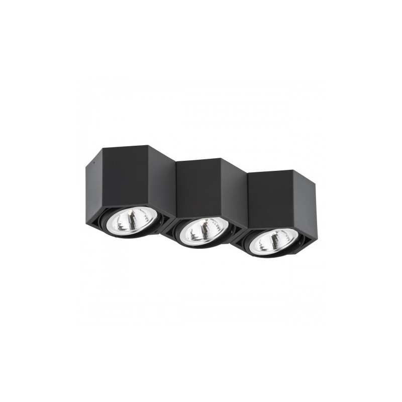 Downlight apparent ESPRESSO 3xG9 - noir 