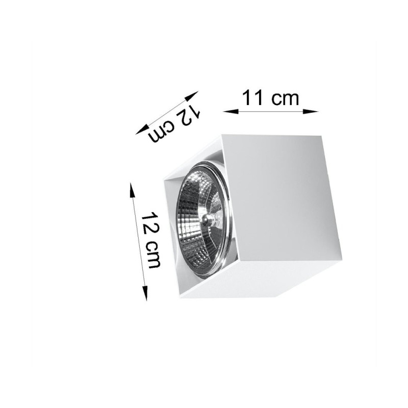 Downlight de surface BLAKE GU10 - blanc 