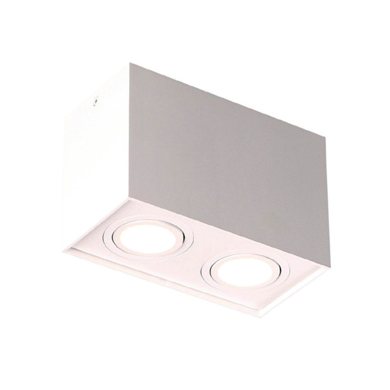 Downlight BASIC SQUARE II 2xGU10 - blanc 