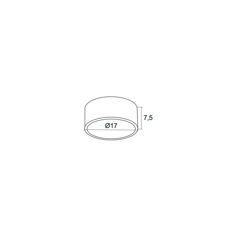 Downlight apparent VICHY LED 13,5W 3000-4000K - noir 