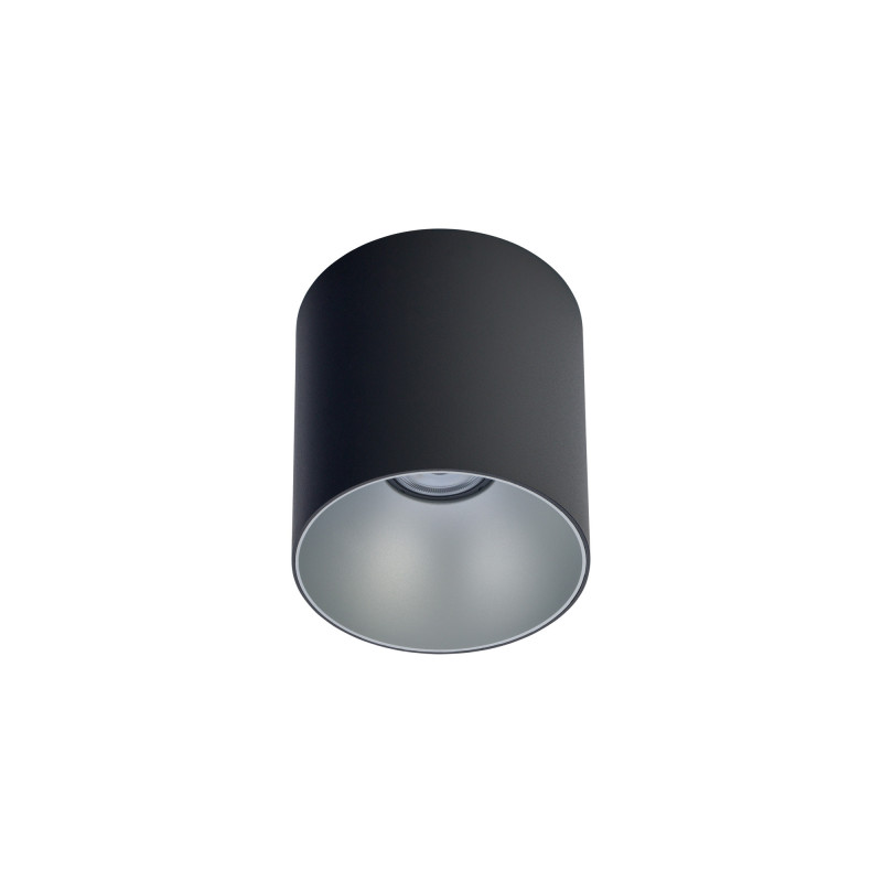 Downlight de surface PIONT TONE GU10 - noir / argent 