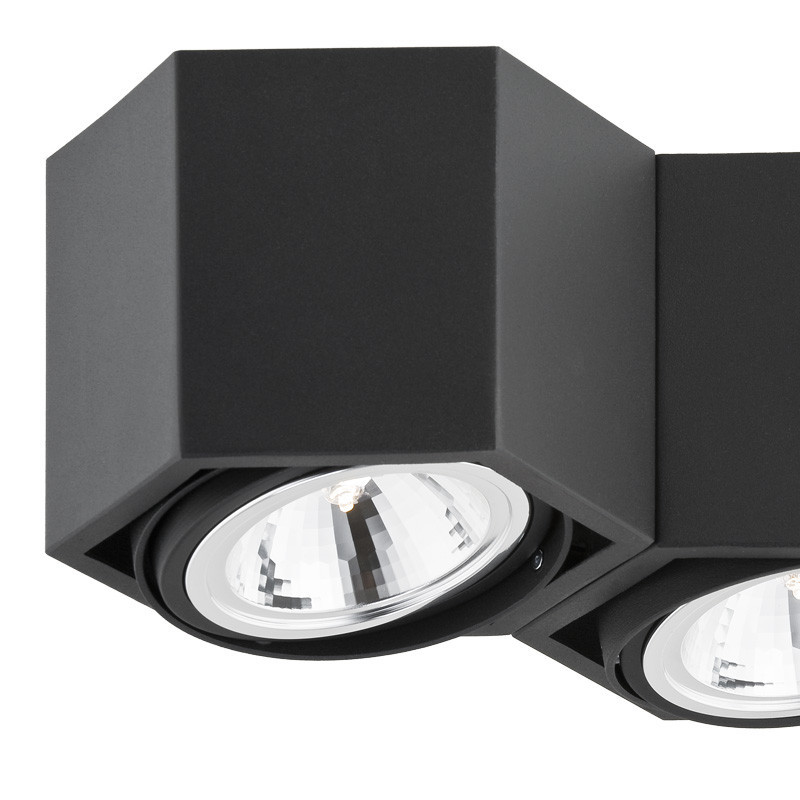 Downlight de surface ESPRESSO 2xG9 - noir 