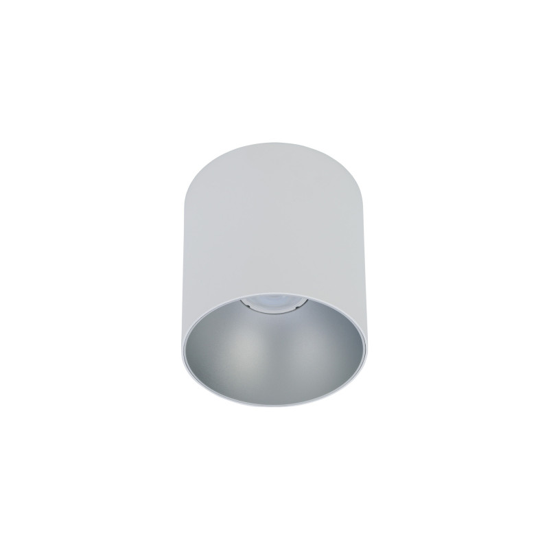 Downlight de surface PIONT TONE GU10 - blanc / argent 