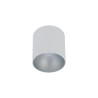 Downlight de surface PIONT TONE GU10 - blanc / argent 