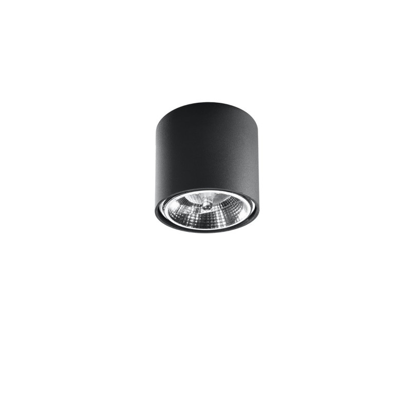 Downlight apparent TIUBE GU10 AR111 - noir 