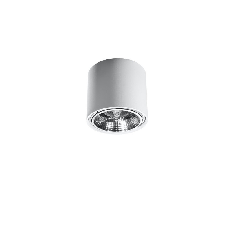 Downlight apparent TIUBE GU10 AR111 - blanc 