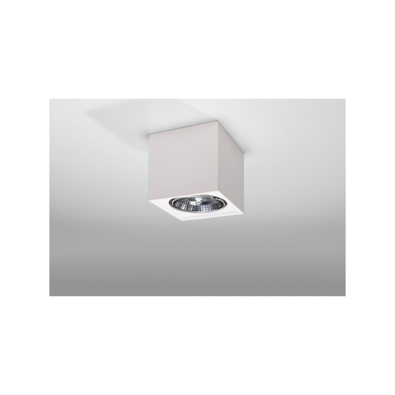 Downlight apparent SEIDA GU10 AR111 - blanc / céramique 