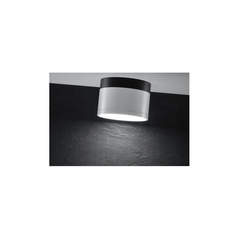 Downlight apparent TUBA LED 9W 4000K - blanc / noir 