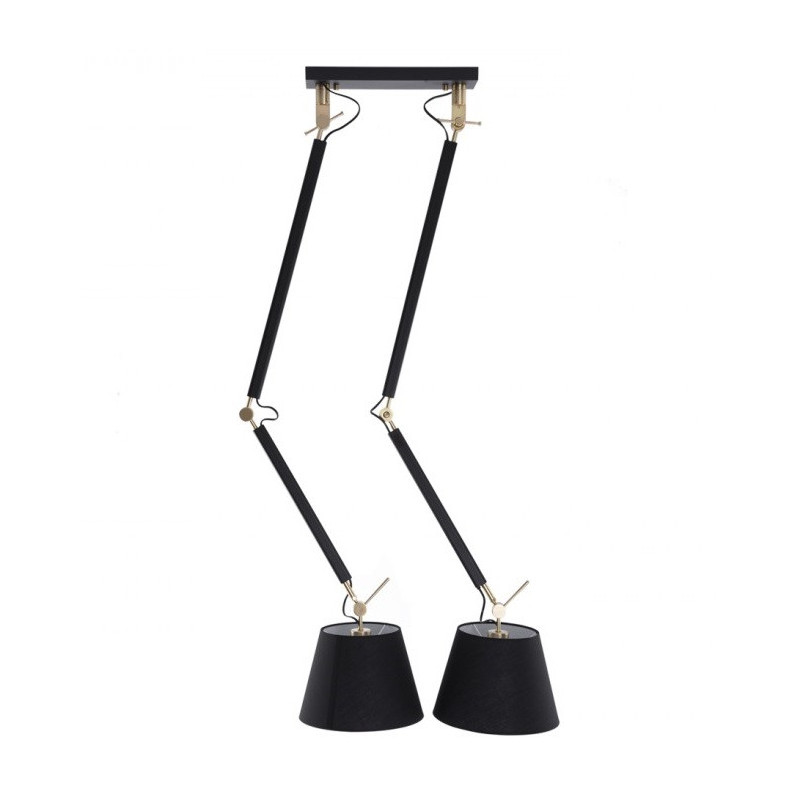 Corps Suspension design ZYTA 2 S PENDANT - noir / or