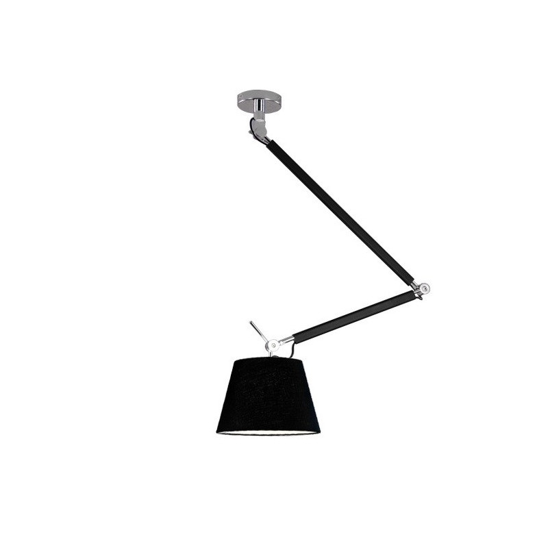 Corps Suspension design ZYTA S PENDANT - noir / chrome