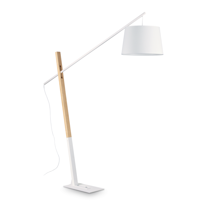 Lampadaire EMINENT PT1 E27 - bois / blanc 