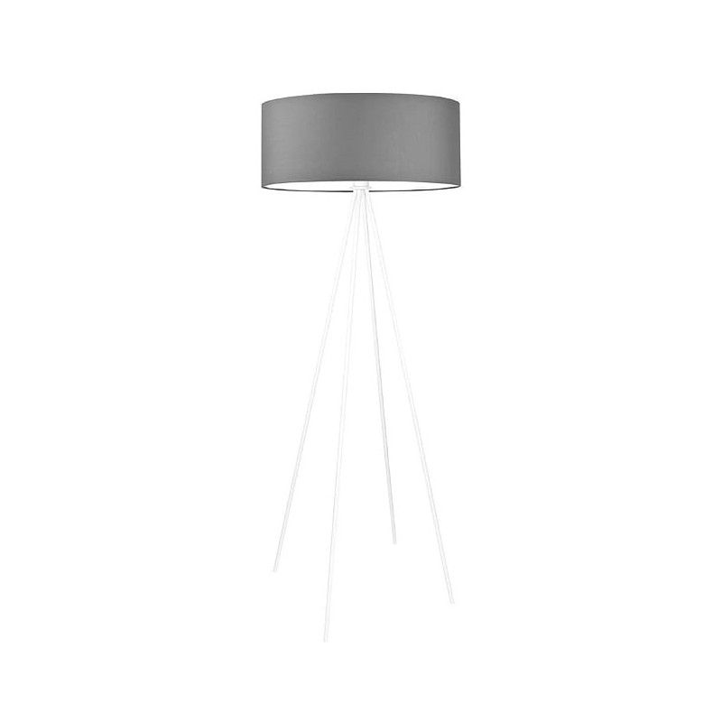 Lampadaire IBIZA E27 - blanc / gris 