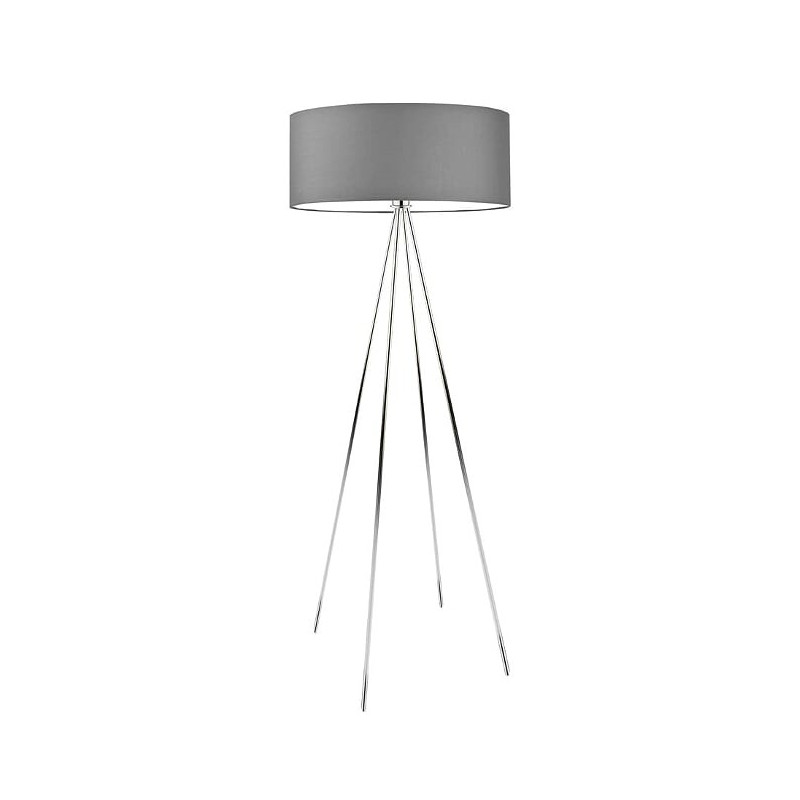 Lampadaire IBIZA E27 - chrome / gris 