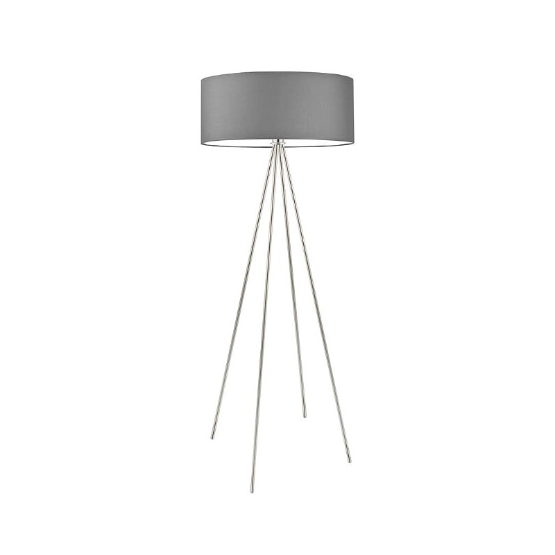 Lampadaire IBIZA E27 - acier / gris 