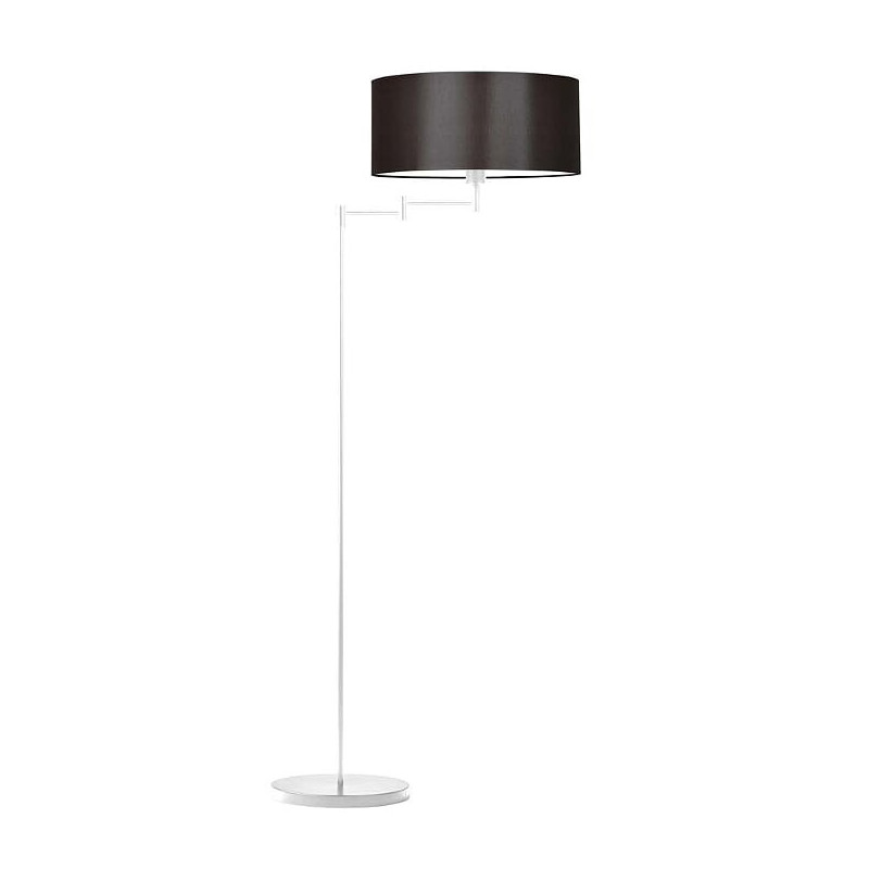 Lampadaire CANCUN E27 - blanc / marron 