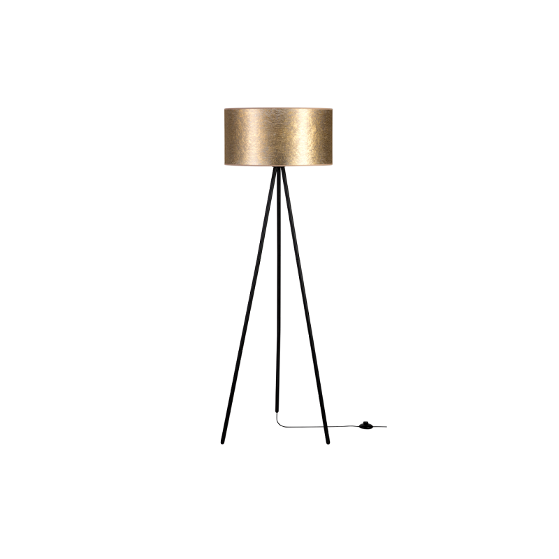 Lampadaire NEVOA E27 - noir / or 