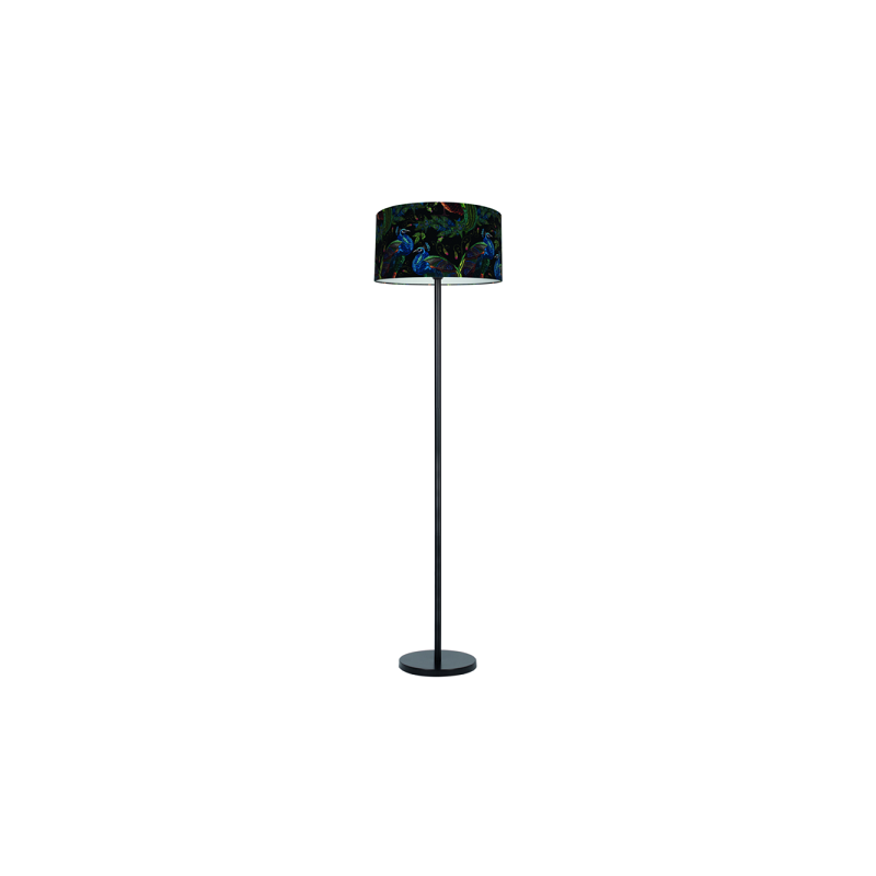 Lampadaire PAON E27 - noir / multicolore 