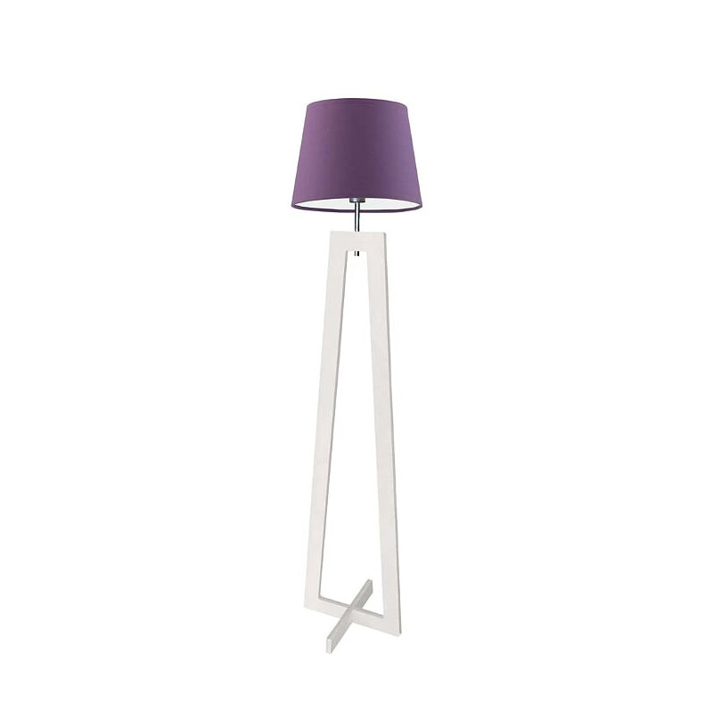 Lampadaire KOS E27 - blanc / violet 