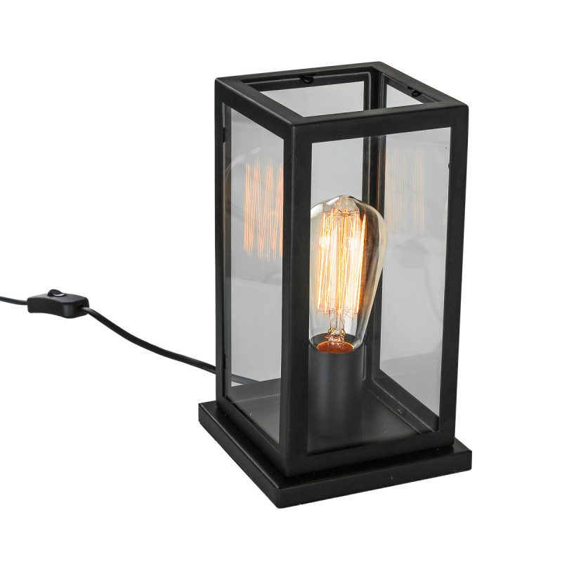 Lampadaire LAVERNO E27 60W - noir mat 