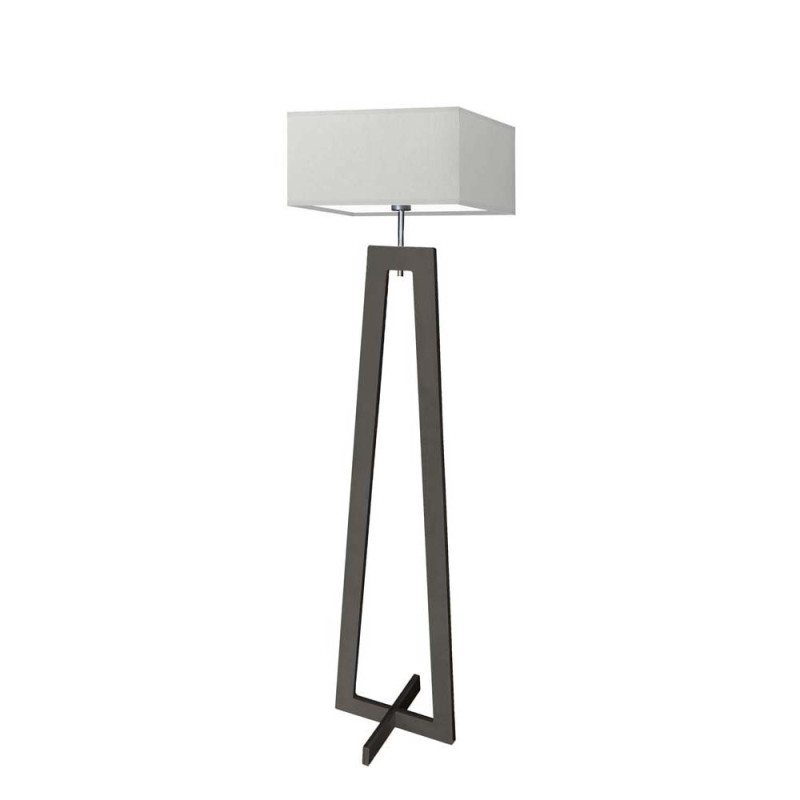 Lampadaire JAWA E27 - ébène / gris 