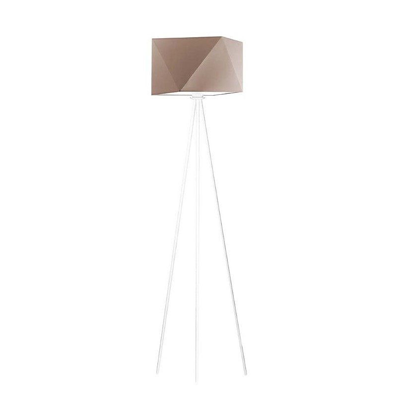 Lampadaire KANTON E27 - blanc / beige 