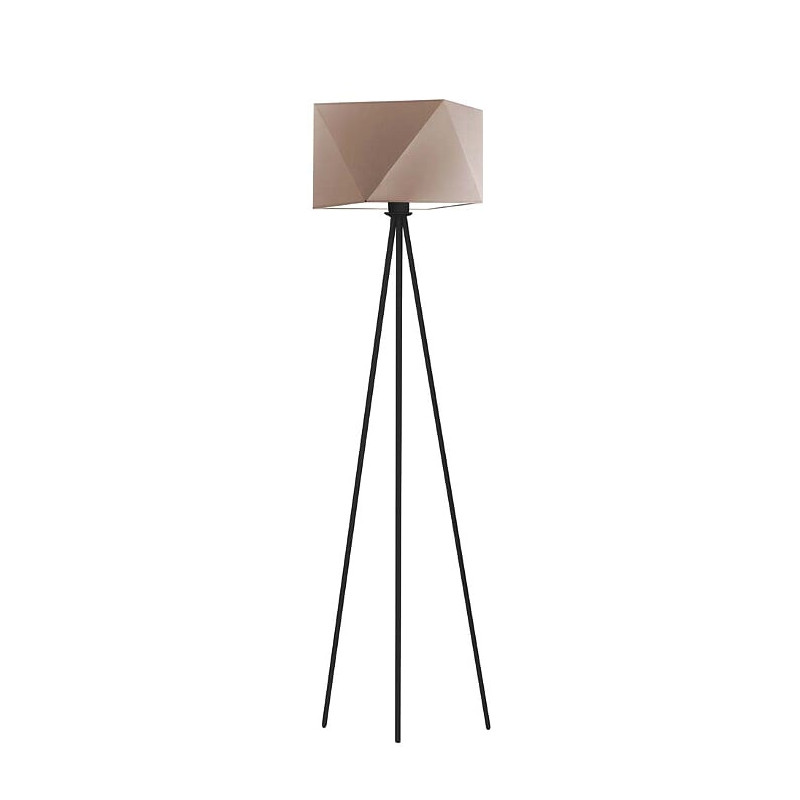 Lampadaire KANTON E27 - noir / beige 