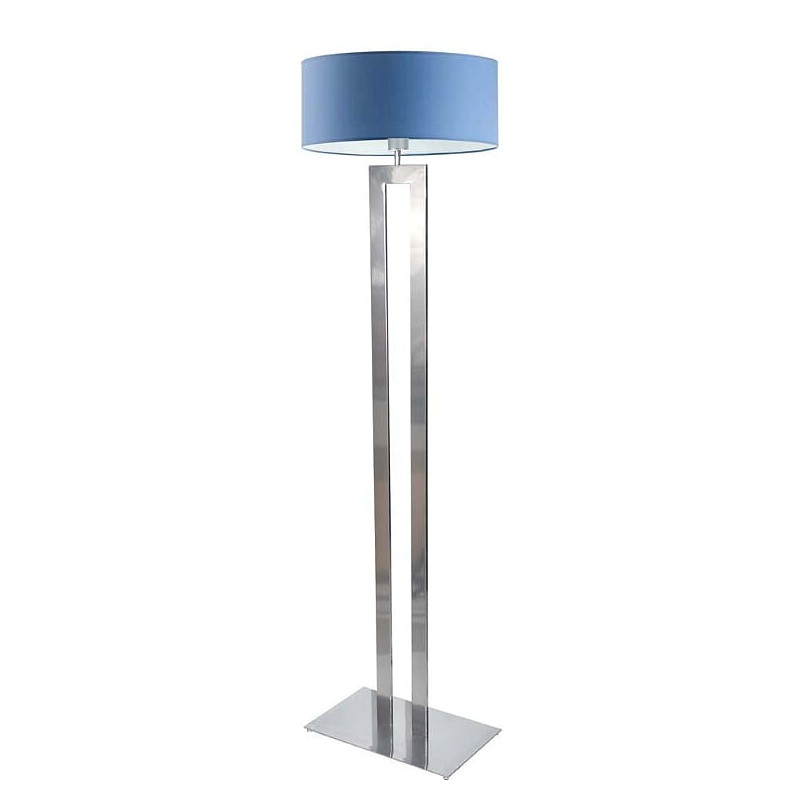 Lampadaire KALIFORNIA E27 - argent / bleu 