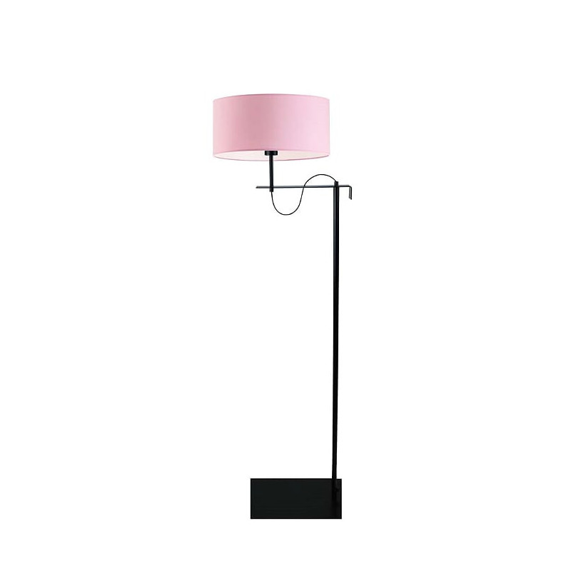 Lampadaire KAMERUN E27 - noir / rose 