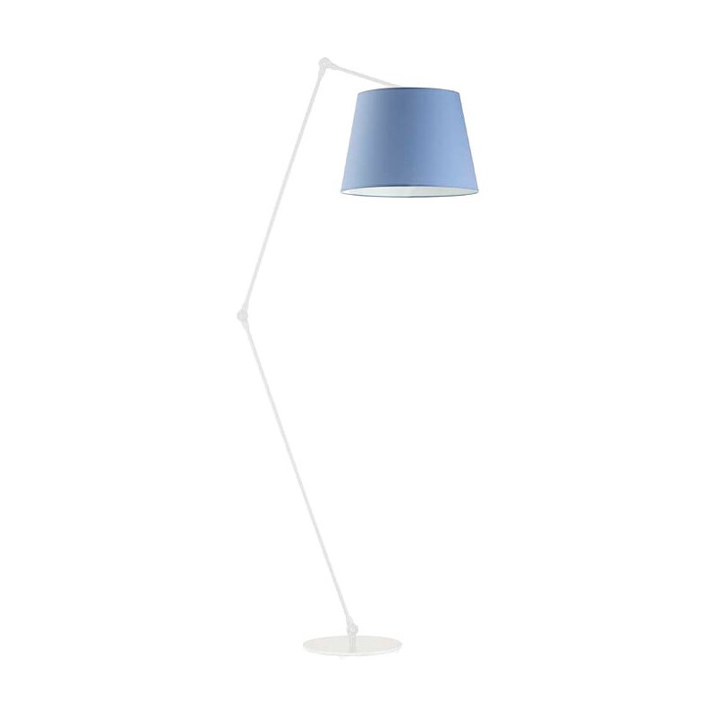 Lampadaire MANILA E27 - blanc / bleu 