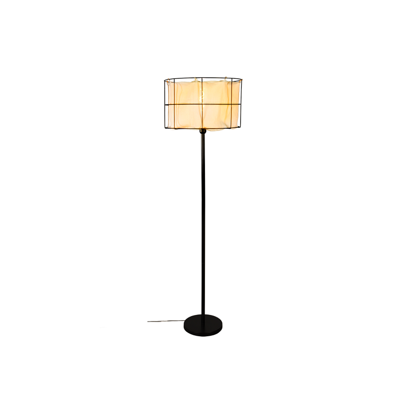 Lampadaire MARINERO E27 - noir / blanc 