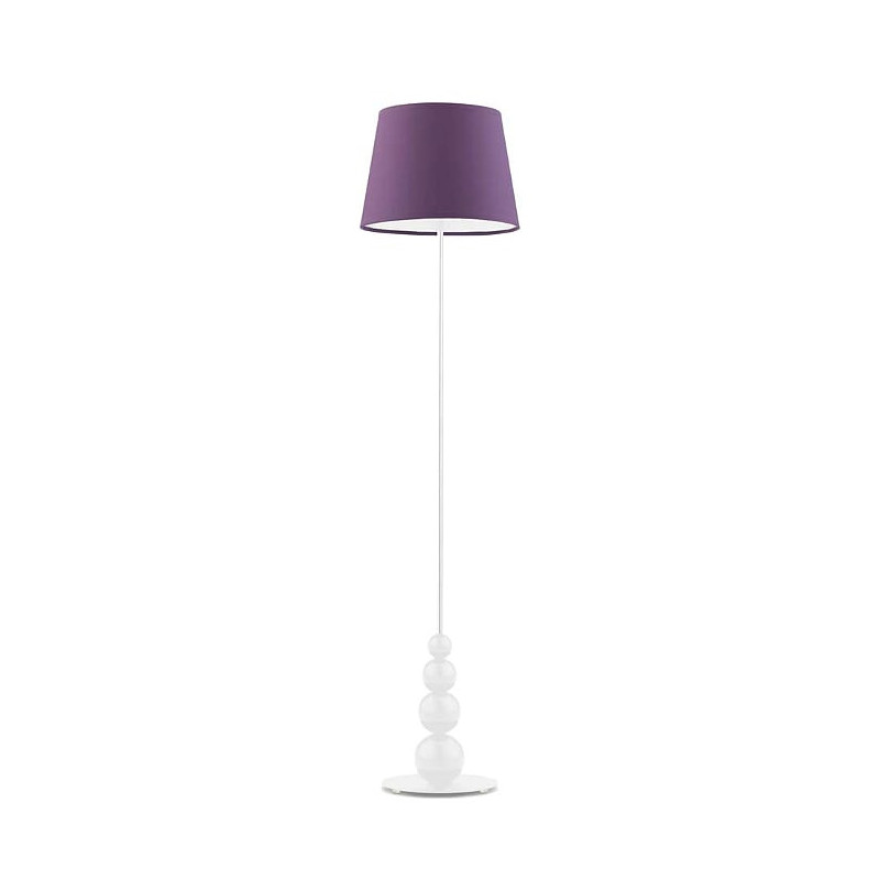 Lampadaire LIZBONA E27 - blanc / violet 