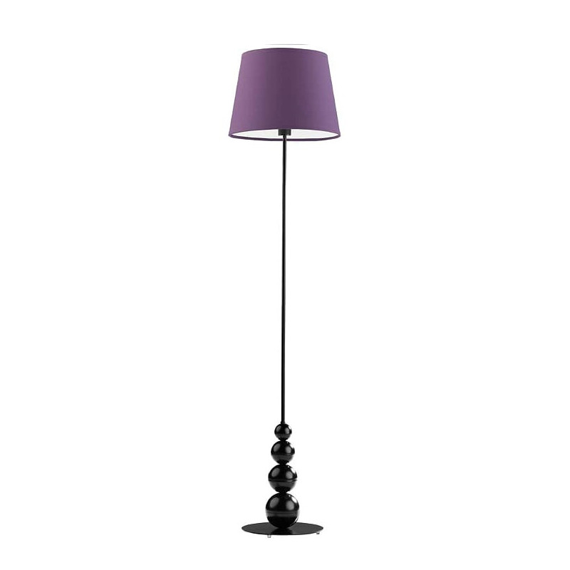 Lampadaire LIZBONA E27 - noir / violet 