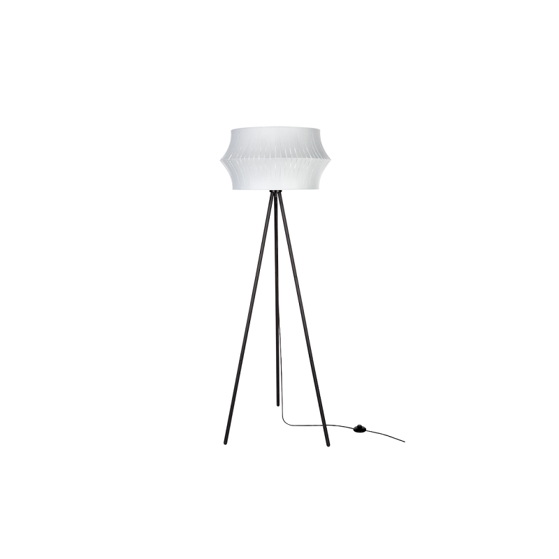 Lampadaire LOTUS E27 - noir / gris 