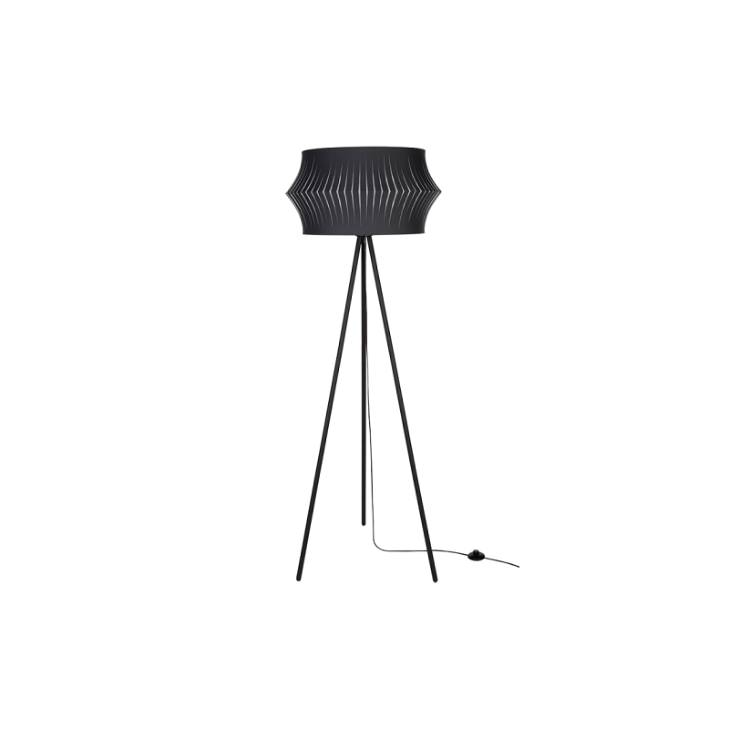 Lampadaire LOTUS E27 - noir / anthracite 